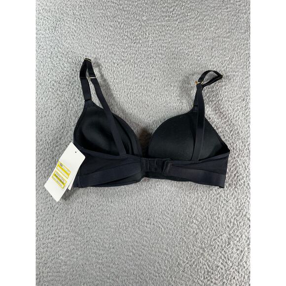 All You Lively Bra Womens 34D Black Wireless Padded Nylon Stretch NWT - Picture 5 of 7